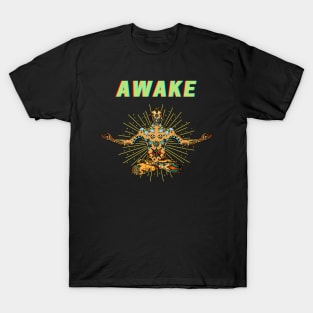 Mandala Meditate Awake T-Shirt